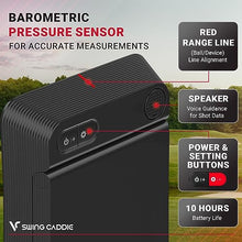 VC VOICE CADDIE Swing Caddie SC4 Portable Golf Simulator Black