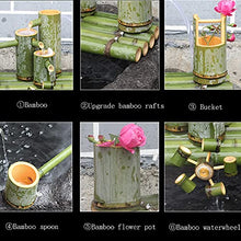 EliteBloom Water Features for The Garden Bird Bath Bamboo Fountain Bamboo Pipe Filtration and Pumping, Scenic Water Circulation System Water Feature Pump (5(80Cm/31.4In))