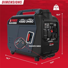 A-iPower 4300 Watt Quiet Gas Portable Inverter Generator, RV Ready