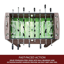 Hathaway Driftwood 56-in Premium Competition Foosball Table Driftwood/Green