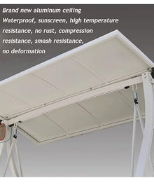 uhyOHF Outdoor Courtyard Porch Swing Rocking Chair Double Hanging Chair Solar Swing Chair can Lie Down Suitable for Garden Balcony (Black