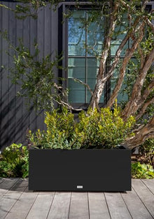 Veradek Block Series Long Box Planter - Rectangular Outdoor Planter