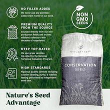 Nature’s Seed Native Fine Fescue Grass Seed Mix Blend, Shade and Drought Tolerant, Cool-Season, for Lawn, Home Garden, Yard, Meadow Landscape, 5 Lbs