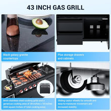 Chery Industrial 82 Inch 6-Burner 85,000 BTU 304 Stainless Steel Propane Gas Grill with Sink, Refrigerator & Rotisserie For Backyard BBQ(Grill 1 + Sink + Refrigerator-B)