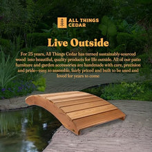 All Things Cedar Wooden Bridge, Outdoor Garden Pond Walkway, Natural, 6 Ft