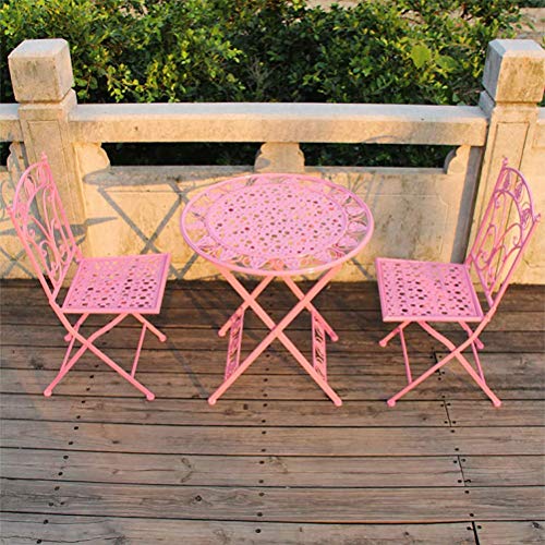 Daily Accessories Outdoor Folding Table and Chairs Garden Patio Table 2 Large Chairs Rust Proof | Weatherproof