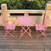 Daily Accessories Outdoor Folding Table and Chairs Garden Patio Table 2 Large Chairs Rust Proof | Weatherproof