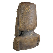 Design Toscano Easter Island Ahu Akivi Moai Monolith Garden Statue, Extra Large, 32 Inch, Cast Stone Resin, Grey Stone