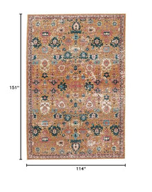 Jaipur Living Indoor Outdoor 10x13 Large Area Rug Boho Pink/Gold