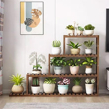 Plant Stand Indoor And Outdoor Wooden Plant Shelf Multi Plant Ladder Frame Is Used For Terrace Living Room Corner Balcony And Garden Multifunctional Flower Pot Stand Vintage Flower Display Rack
