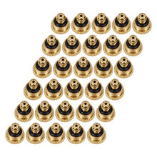 Brass Misting Nozzles 0.016" Orifice (0.4mm) 10/24 UNC, Water Mister Parts Fog Nozzles for Patio Misting System Outdoor Cooling System (30)