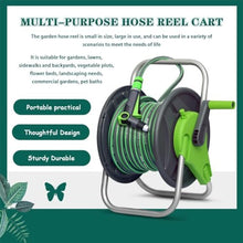 Wall Mounted Hose Rack for Hose Reel, Water Hose Reel, Outdoor Portable Hose Cart, Household Cleaning Hose, Mobile Type (Hose Cart+30m Pipe)