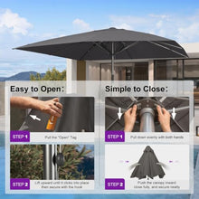 OROTLECT Outdoor Patio Umbrella Aluminium Market Umbrella Table Umbrella