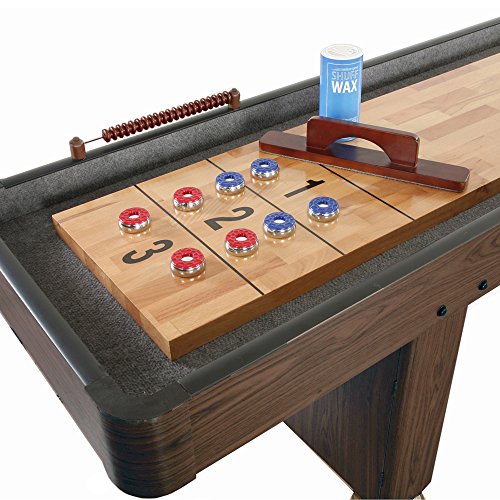 Hathaway Challenger 12-Ft Shuffleboard Table Walnut