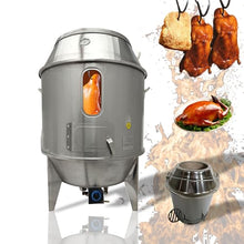 INTSUPERMAI Chicken Duck Roaster Grill Oven Cooker, LPG and Charcoal Replacement for Roast Turkey, Beijing Roast Duck 31.5 inch Stainless Steel Charcoal Roaster LPG Cooker