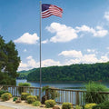Super Tough Commercial Grade Sectional Flagpole 20ft Black
