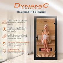 DYNAMIC SAUNAS Santorini Full Spectrum Infrared Sauna w/Red Light Therapy