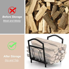 WXPWAMZ Firewood Rack Outdoor, Wood Rack Firewood Storage, Indoor Firewood Racks for Fireplace, V Shape Fireplace Storage Rack
