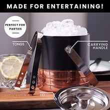 Elementi Hampton Fire Pit Bundle Outdoor Firepit Set Includes 56” Natural Gas Concrete Table, Glass Windscreen, Stainless Steel Cover, Canvas Floor Mat, Ice Bucket, - + All Accessories