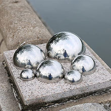 RT-OSXE Reflective Garden Gazing Balls, 2mm Thick Stainless Steel Hemisphere, 304 Seamless Hollow Polished Orb. for Home Garden Decoration, 16 Size (Color : Silver, Size : 450mm/17.7in)