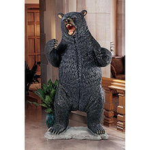 Design Toscano Growling Black Bear Life Size Statue Full Color