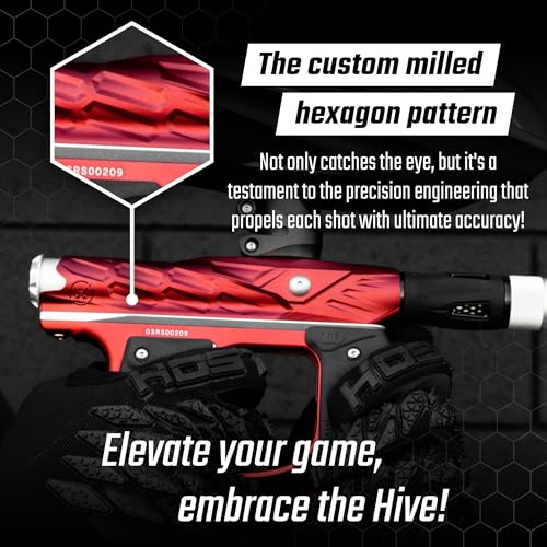Generic HK Army Empire Mini GS Electronic Paintball Marker Red/Silver