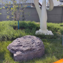 Garden Stones Decorative,Simulated Landscape Rocks,Large Outdoor Hollow Fiberglass Waterproof Cover For Garden Well Cover Decoration,Lightweight Fake Rock Cover,Landscape Rocks Cover(40x35x110cm/15.7x