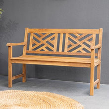 Cambridge Casual Teak Costa 4-Foot Outdoor Garden Bench, Solid Wood, Weather-Resistant Patio Furniture for Outdoor Seating Area, Garden Benches for 2 Seater
