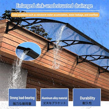 WQPMRMG Patio Awning for Front Door, Rain Protection for Windows, Durable Arch Shelter with Gutter Design for Quick Drainage, Weatherproof Outdoor Cover