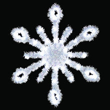 Vickerman 3.5' Metallic Snowburst Commercial Pole Decoration with 30 LED C7 Lights, Installation Brackets and Bands, UV Resistant, Powder Coated Heavy Duty Metal Frames, 12 Watts