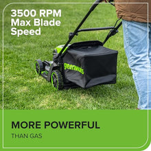 Greenworks 60V 17in Push Lawn Mower, 4.0 Ah Battery and Charger
