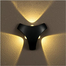 Aimeryup Wall Light Outdoor Wall Sconce Led Wall Lamp Garden Front Door Colorful Lighting Decoration Corridor Aluminum,Living Room Exterior Wall Lantern(Color:Blackcolorful)