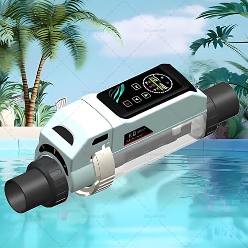 Oiyekntd Smart Saltwater Pool Chlorinator System with Smart Digital Panel, App Remote Control & Titanium Plate Self-Cleaning WiFi Salt Chlorine Generator 160M³/32g/h