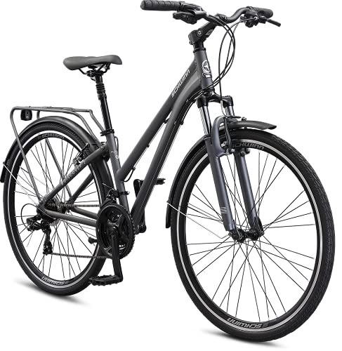 Schwinn Discover 2 Adult Hybrid Bike 700c 21-Speeds Matte Grey