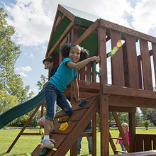 Swing-N-Slide Knightsbridge Wooden Swing Set with Slide and Swings Wood