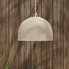 Kouboo All Weather Wicker Outdoor Dome Pendant Lamp - Parent (Antique White)