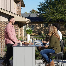 Blue Sky Outdoor Living 2-Piece Stainless Steel Outdoor Kitchen Combo Set – 1x 2 Door Cabinet, 1x 1 Drawer, 2 Door Cabinet, 2X 36 Extended Countertop