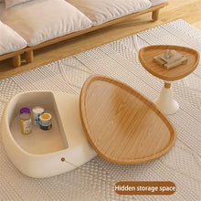 Side End Table Solid Wood Coffee Table Set for Living Room Rustic Style, Perfect for Modern or Traditional Decor, Ideal for Small Spaces Accent Coffee Table for Living Room Bedroom Office