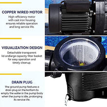 3HP Pump, Universal Super Speed Pump For Above Ground, In-Ground Swimming Pools, Kid Pools Pump, Easy Assembly, Easy Installation, US SUPPLY