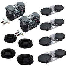 Pro Aeration MAX, Dual 1 HP, 5 Acres, 4 Double Diffusers, 400 Ft Tubing