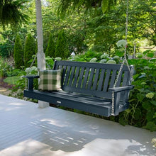 Highwood Lehigh Porch Swing, 5 Feet, Federal Blue