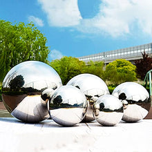 LXLIGHTS RT-OSXE Reflective Garden Gazing Balls, Indoor Outdoor Garden Decoration Crafts Ornaments Hollow Stainless Steel Ball, 1.5mm Seamless Hollow Polished Reflection Globe, 20 Sizes