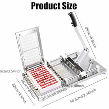 WKNHHL Bamboo Skewer String Machine for Barbecue - Easy to Use and Efficient Manual Meat Skewers Maker - Mutton Kebab Machine