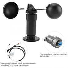 Aluminum Alloy Anemometer Wind Speed Sensor Pulse Signal Output Detector
