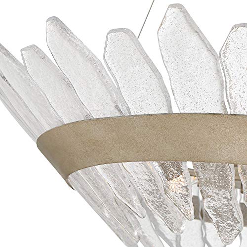 Stiffel Hartford Gray Iron Pendant Chandelier Clear