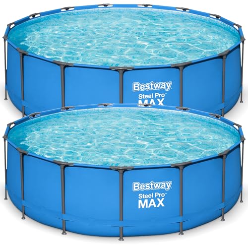 Bestway Steel Pro MAX 15’ x 48" Above Ground Pool, Pools Only, 2-Pack