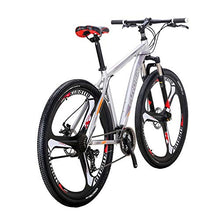LZBIKE Aluminum Alloy Mountain Bike 21 Speed Shock Absorption Silver