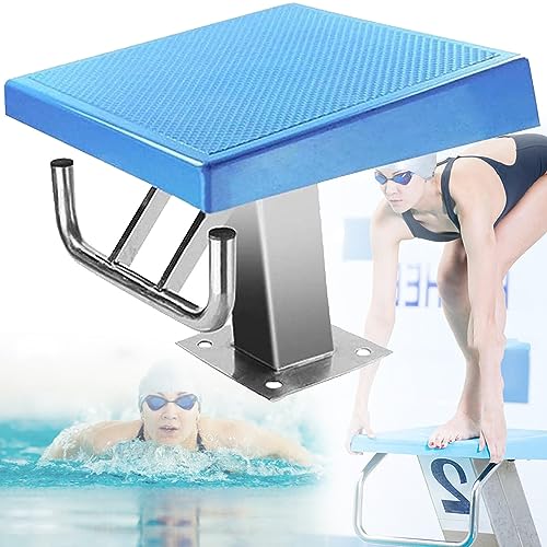 SciAza Heavy Duty Pool Diving Boards, Pool Diving Boards Without Hardware, Non-Slip Swimming Pool Diving Platform with Stainless Steel Base, for Competition,B