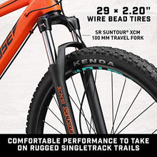 Mongoose Tyax Comp Adult Mountain Bike 29-Inch Wheels Medium Orange