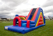 JumpOrange 30' Rainbow Xtreme Inflatable Obstacle Course Red/Yellow/Blue